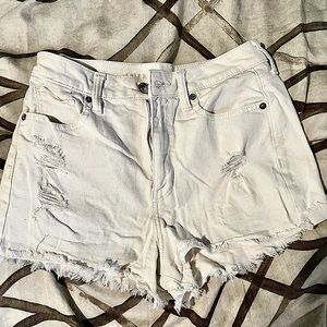 AE American Eagle Mom Shorts Size 4 White